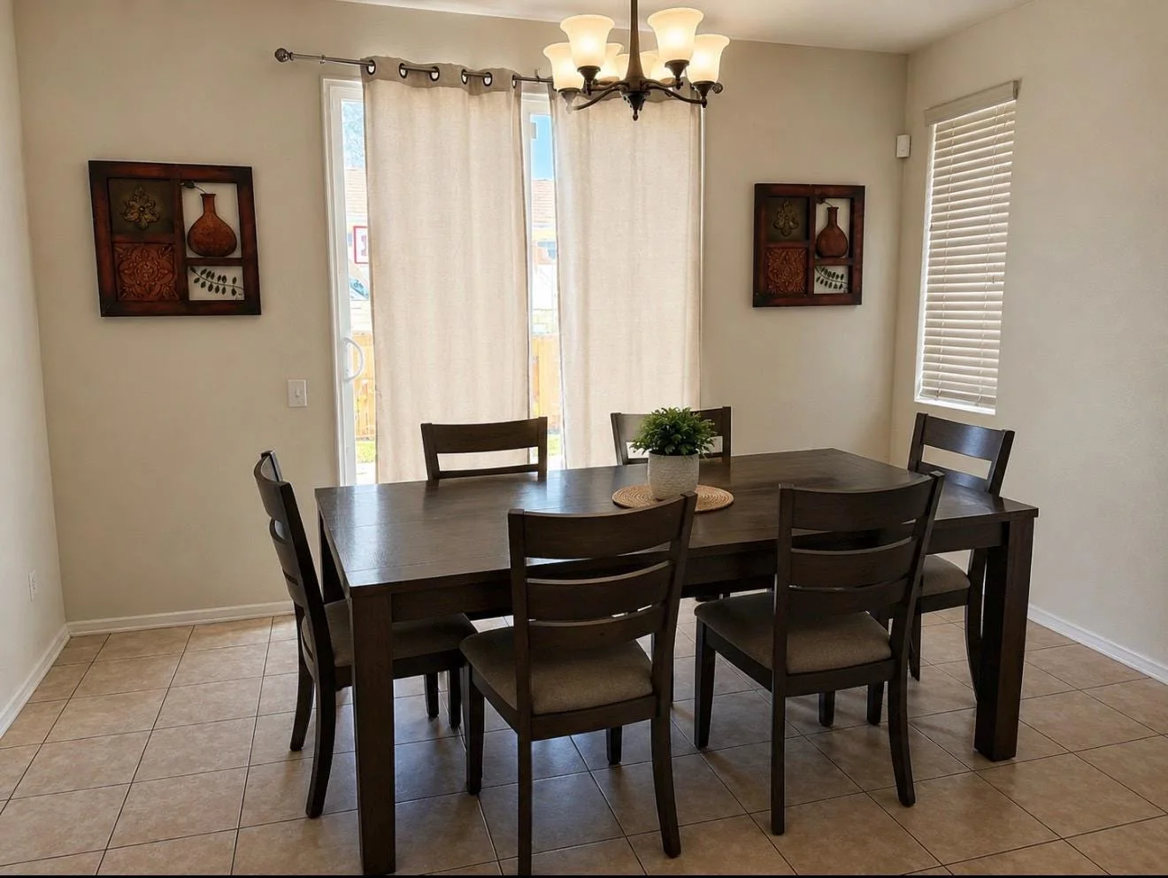 Welcoming dining room in a Faith and Hope home